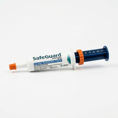 Fenbendazole equine paste dewormer tube